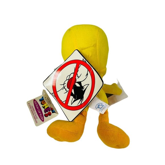 Looney Tunes Tweety Suction Cup Plush Bean Bag Yellow Orange 8in - Picture 2 of 15